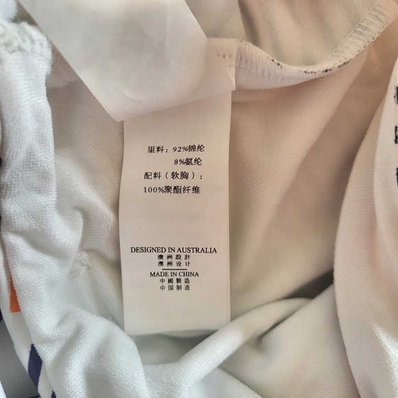 New Sunseeker Printed Front Keyhole Adjustable Spaghetti Strap Swimsuit 6 US - Picture 13 of 16